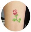 glitter rose tattoo pic